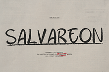 SALVAREON - Handwritten Marker Font