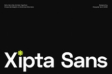 Xipta Sans – Neo Grotesk Typeface