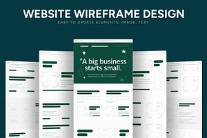 Website Wireframe Layout, a Wireframe Template by CreativeShaper