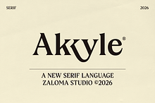 Akkyle – Modern High Contrast Serif