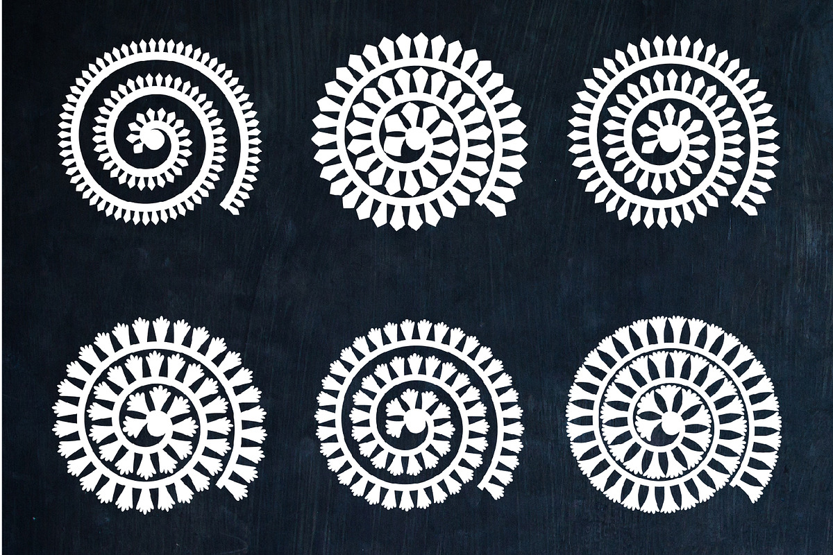Rolled Flower paper template SVG., a Shape Add-On by KundolaArt (Photo 3 of 6)