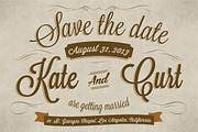 Vintage Wedding Invitation Postcard, an Invitation Template by Graphic Boutique (Thumbnail 2 of 3)