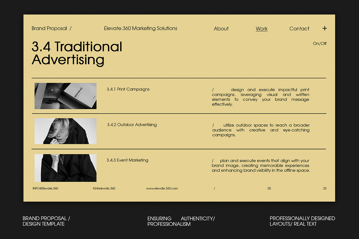 Brand Proposal & Marketing Solution, a Presentation Template by Viva Agency (Photo 7 of 10)
