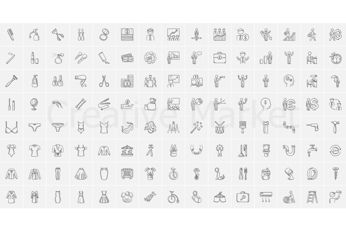 2200 vector sketch icons mega pack, an Outline Icon by Visual Generation (Photo 3 of 21)
