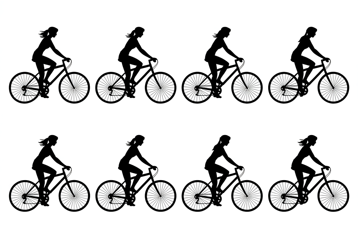 Woman Cyclists on Road Bikes, an Illustration by Amazin_art (Photo 5 of 9)