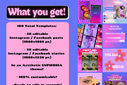 EUPHORIA AESTHETIC IG Template, a Social Media Template by PLANETSEL (Thumbnail 2 of 6)