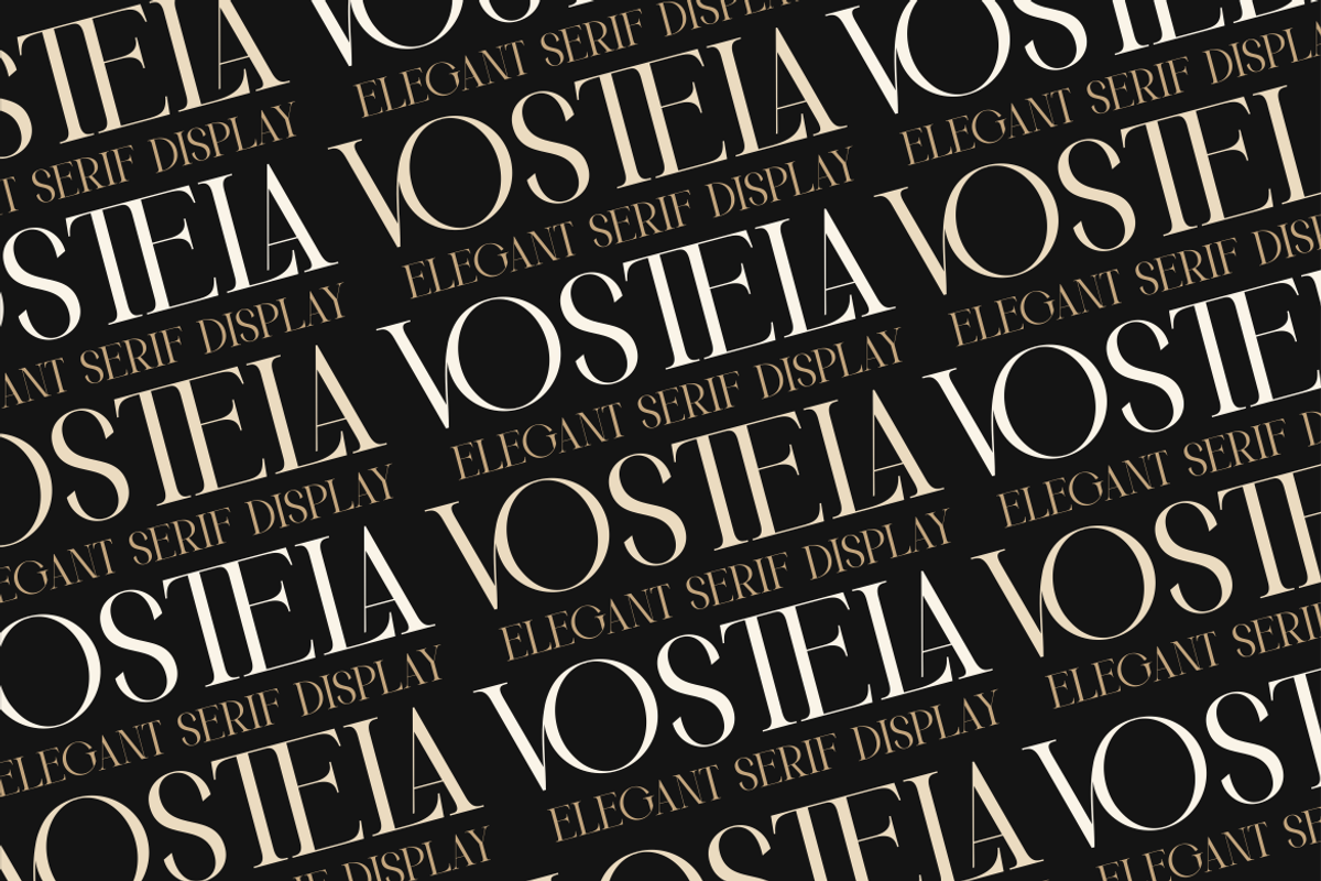 Vostela - Elegant Serif Display, a Serif Font by MaikoHatta (Photo 4 of 6)