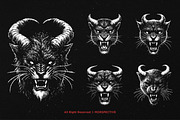 10 Bundle Dark Art Panther Horn, an Illustration by Morspective (Thumbnail 5 of 7)
