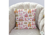 Easter Village Seamless Pattern, a Seasonal Illustration by TitaLivingArt (Thumbnail 7 of 13)