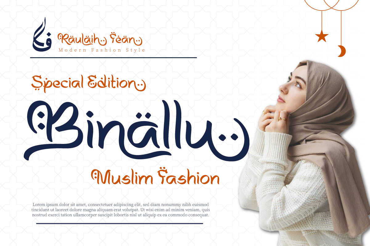 Raulaih - Arabic Style Font, a Script Font by trabaskriya (Photo 5 of 7)
