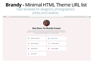 Brandy - Easy URL List HTML Template