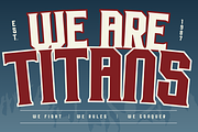 Strikies Sports - Logo Sports, a Slab Serif Font by Nirmana Visual (Thumbnail 7 of 15)