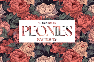 10 Peonies Patterns Vol.2