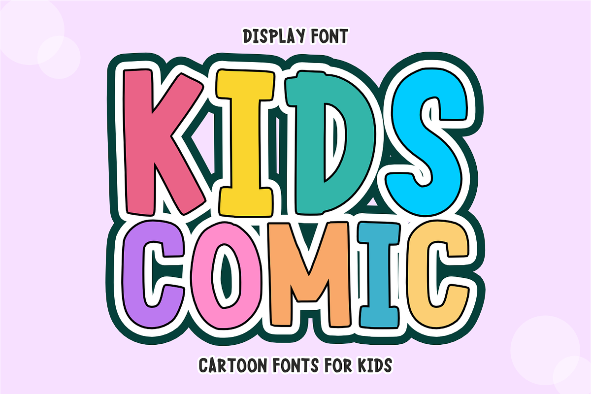 Hello Bold - Cute Chunky Font, a Sans Serif Font by KiddoGlyphs Studio (Photo 2 of 5)
