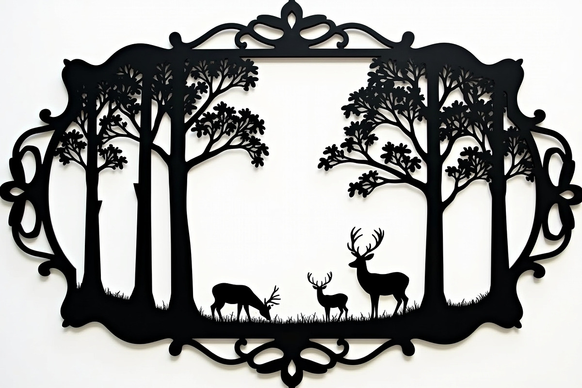 Deer Forest Border Frame Set, an Illustration by Creativeshirt (Photo 4 of 7)