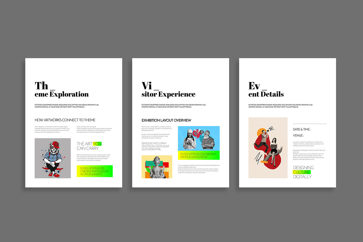 Art Gallery Exhibition E Book Design, an UI Kit Template by MightyDesign (Photo 6 of 10)