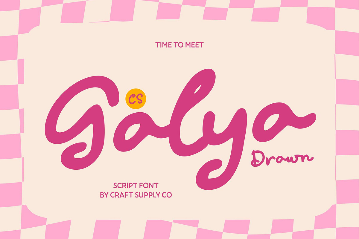 CS Galya Drawn, a Script Font by Craft Supply Co. (Photo 1 of 8)