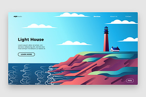 Light House - Banner & Landing Page