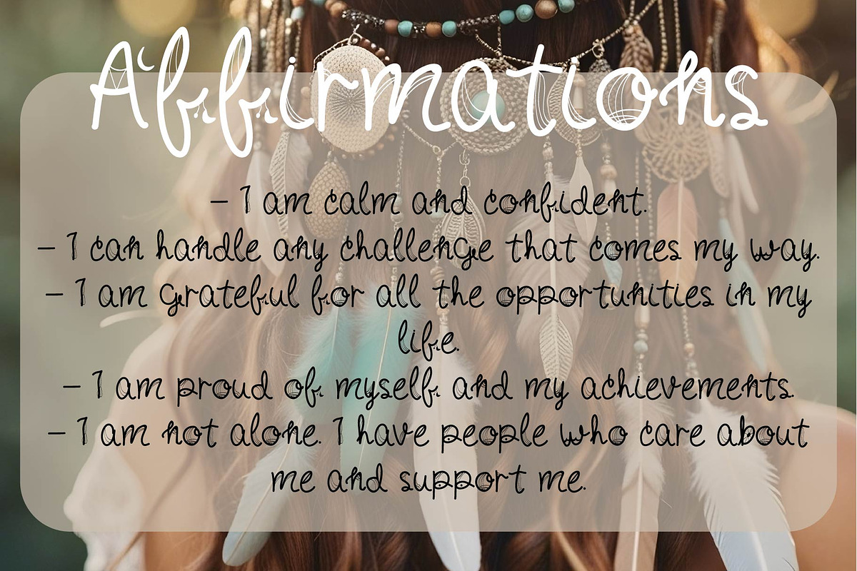 Boho Handwritten Decorative Font, a Handwritten Font by Little Creative Scribbles (Photo 2 of 4)