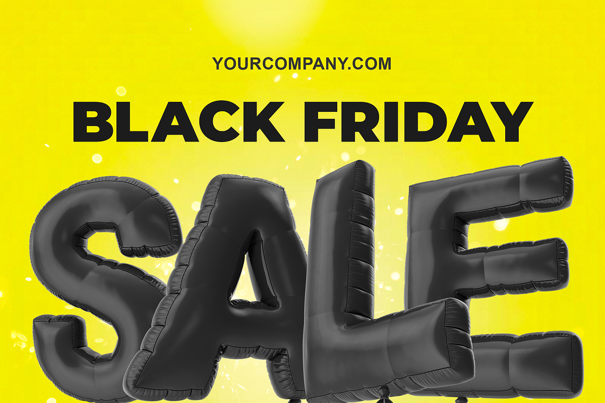 Yellow black friday template, a Marketing Template by Love Giftery (Photo 2 of 2)