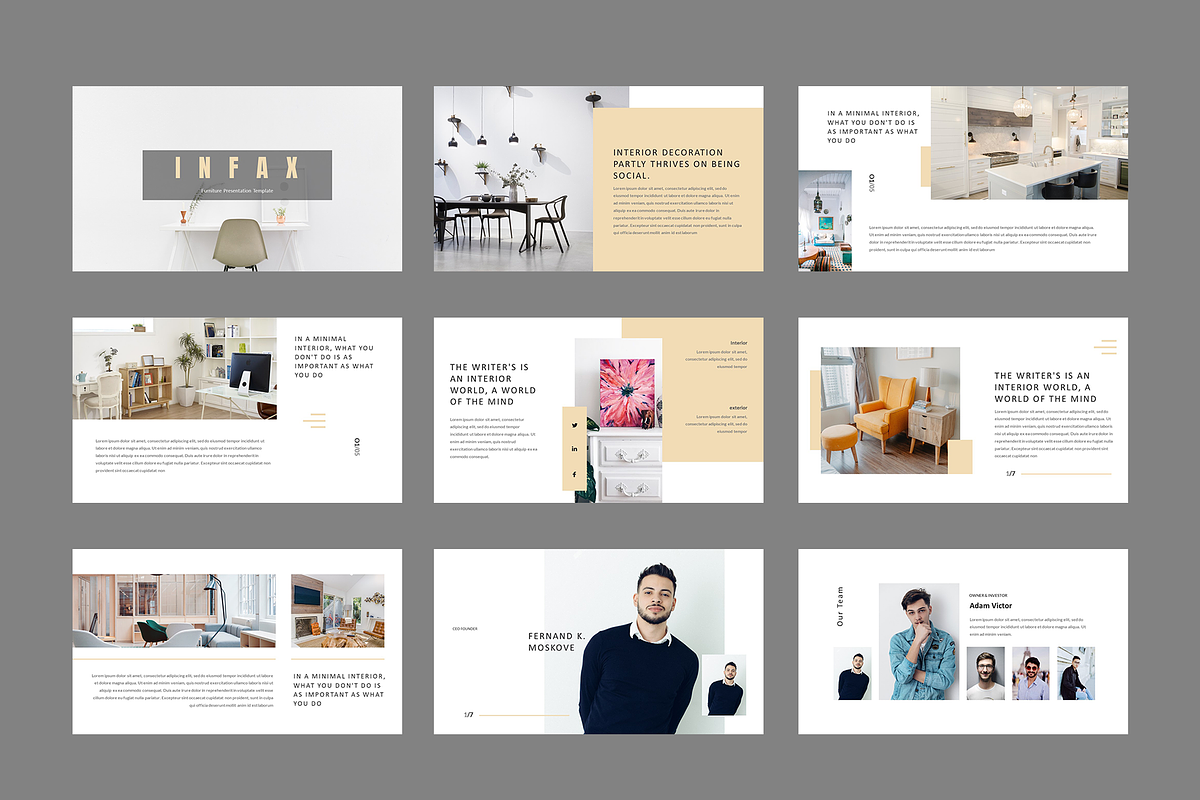 Infax - Furniture Google Slides, a Presentation Template by Lythcreative (Photo 2 of 5)