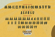 Knockoff - Fun Display Font, a Font by Gassstype (Thumbnail 8 of 9)