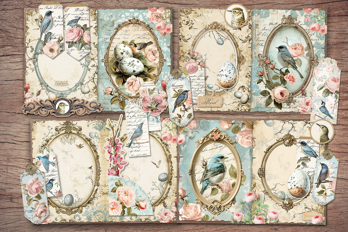 Bird Scrapbook Kit, an Animal Illustration by Secret Helper (Photo 3 of 8)