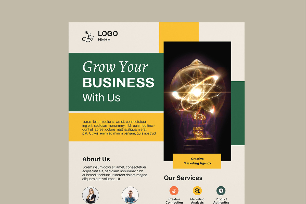 Business Flyer Template, a Flyer Template by MightyDesign (Photo 2 of 8)