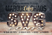 Marquee Chaos View - Color Fonts, a Font by TVartworks (Thumbnail 1 of 12)