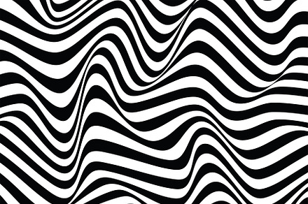 wavy line optical illusion