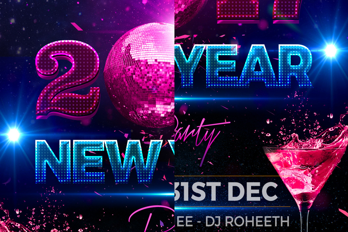 New Year Party Flyer, a Flyer Template by Flyerkart (Photo 3 of 3)