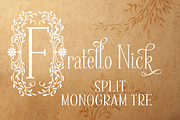 Sale-Fratello Nick Split Monogram 3, a Font by Debi Sementelli (Thumbnail 1 of 5)