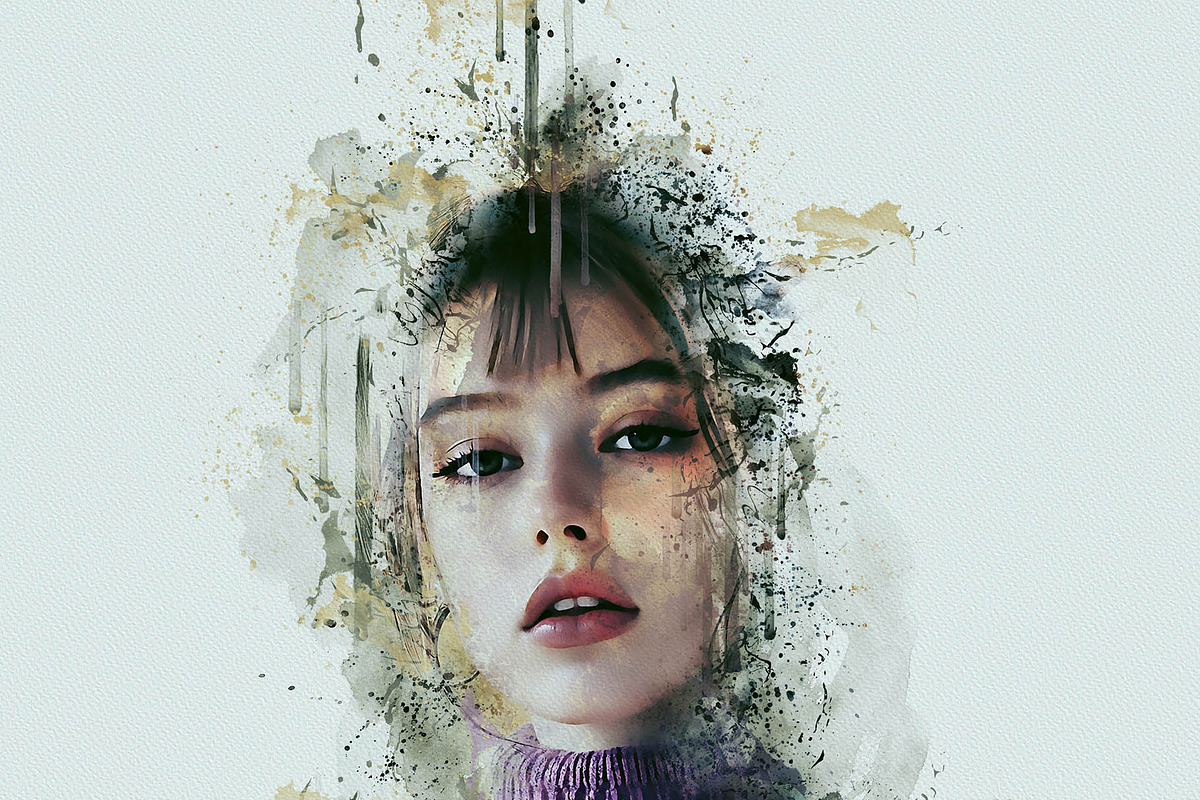 Ink Manipulation Photoshop Action, an Action Add-On by Photoshop Action (Photo 10 of 10)