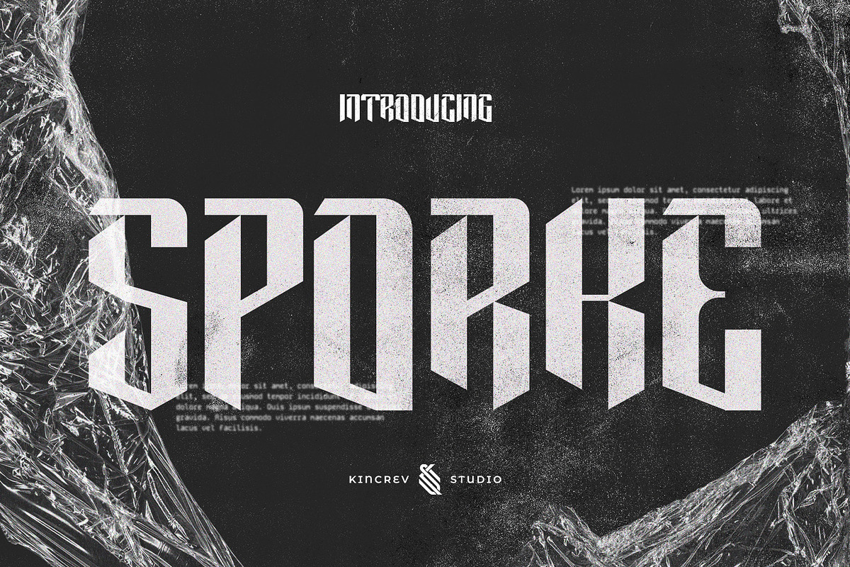 Sporke, a Sans Serif Font by Kincrev Studio (Photo 1 of 6)