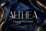 Althea - Elegant Sans Serif, a Sans Serif Font by HipFonts (Thumbnail 1 of 7)