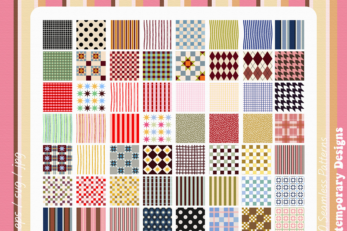 Contemporary Designs - 100 Patterns, a Pattern Graphic by DreamoraArt (Photo 6 of 10)