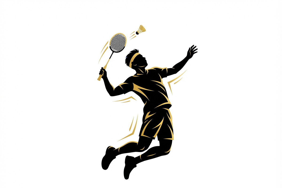 60 Badminton Player Smash Silhouette, a Person Illustration by Amazin_art (Photo 7 of 42)