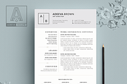 Simple Resume Template Brown, a Resume Template by AdeevaResume (Thumbnail 3 of 4)