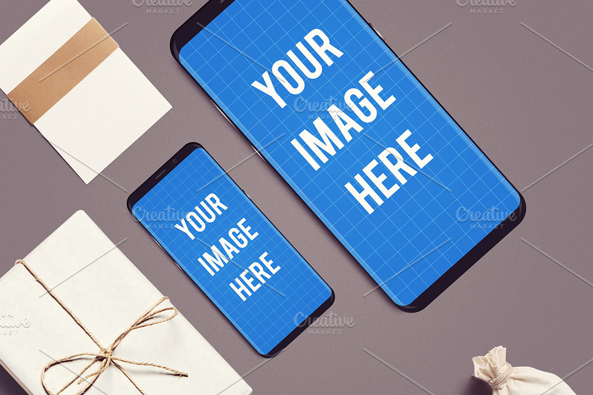 Samsung Galaxy S8 Mockup, an Android Mockup by Tzochko (Photo 2 of 11)