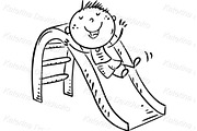 Cartoon kids on playground clipart, a Person Illustration by Bubert Art (Thumbnail 6 of 7)