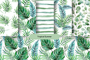 Watercolor Seamless Pattern Bundle, a Seasonal Illustration by Red Ink (Thumbnail 3 of 14)