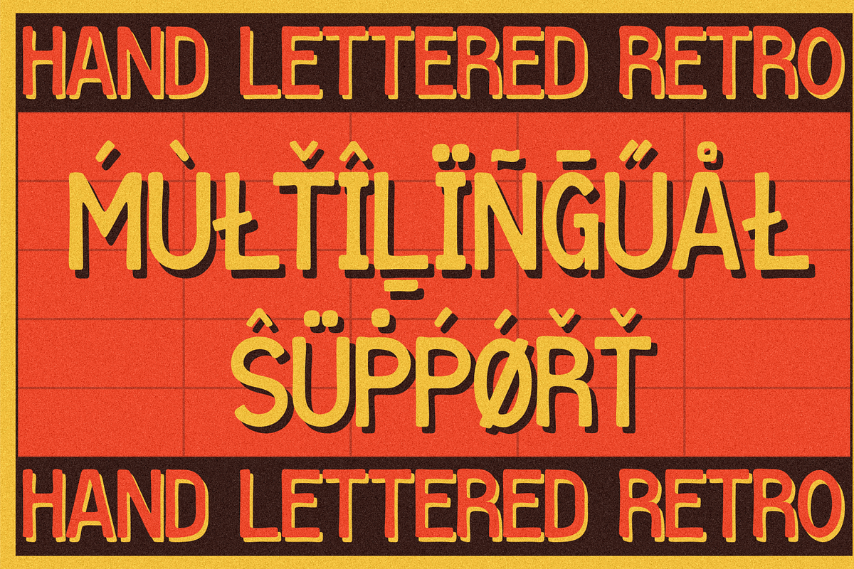 Proscate - Hand Lettered Retro, a Sans Serif Font by MaikoHatta (Photo 5 of 7)