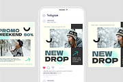 Modern Winter Sale Instagram Post, a Social Media Template by SquidPixey (Thumbnail 2 of 6)