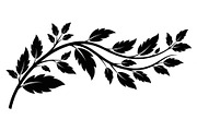 Botanical Leaf Silhouette Bundle, an Illustration by yasushie (Thumbnail 23 of 51)