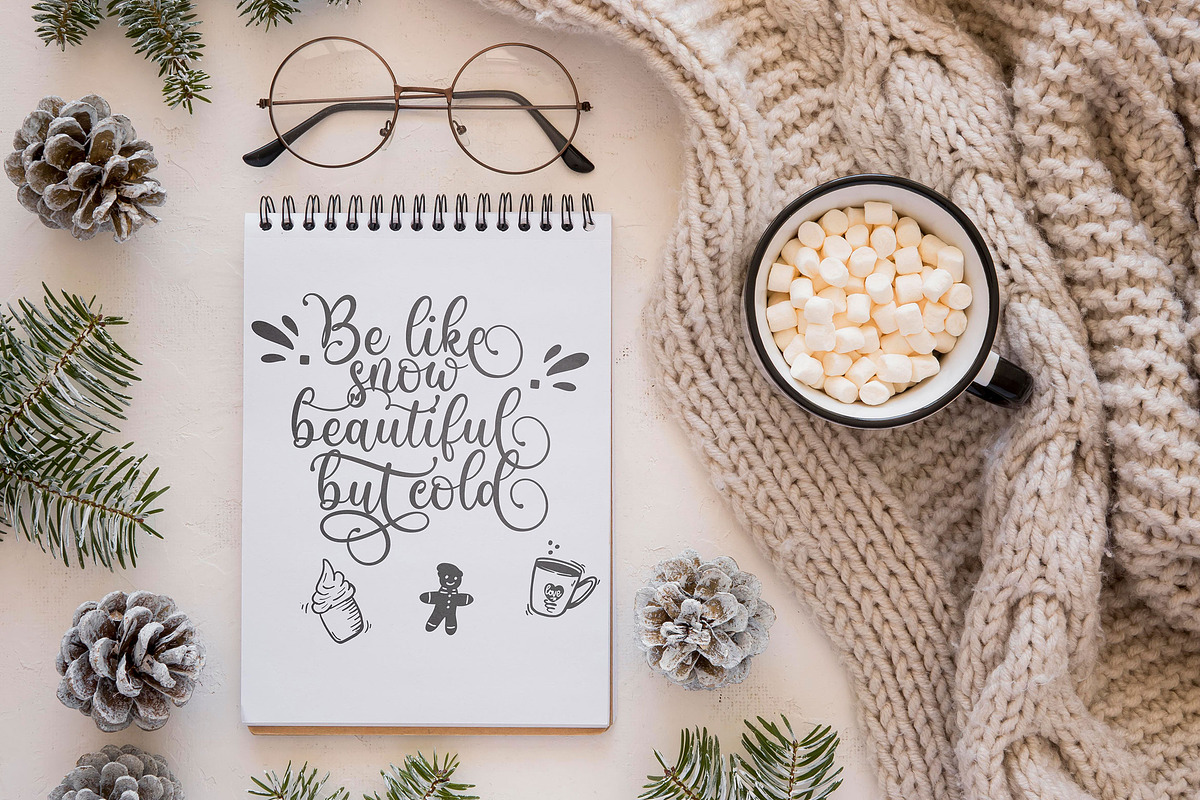 Winter Sounds | All Season Fonts, a Script Font by Almeera Std (Photo 2 of 15)