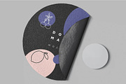 Round Floor Mat Mockups, a Household Mockup by megostudi0 (Thumbnail 5 of 6)