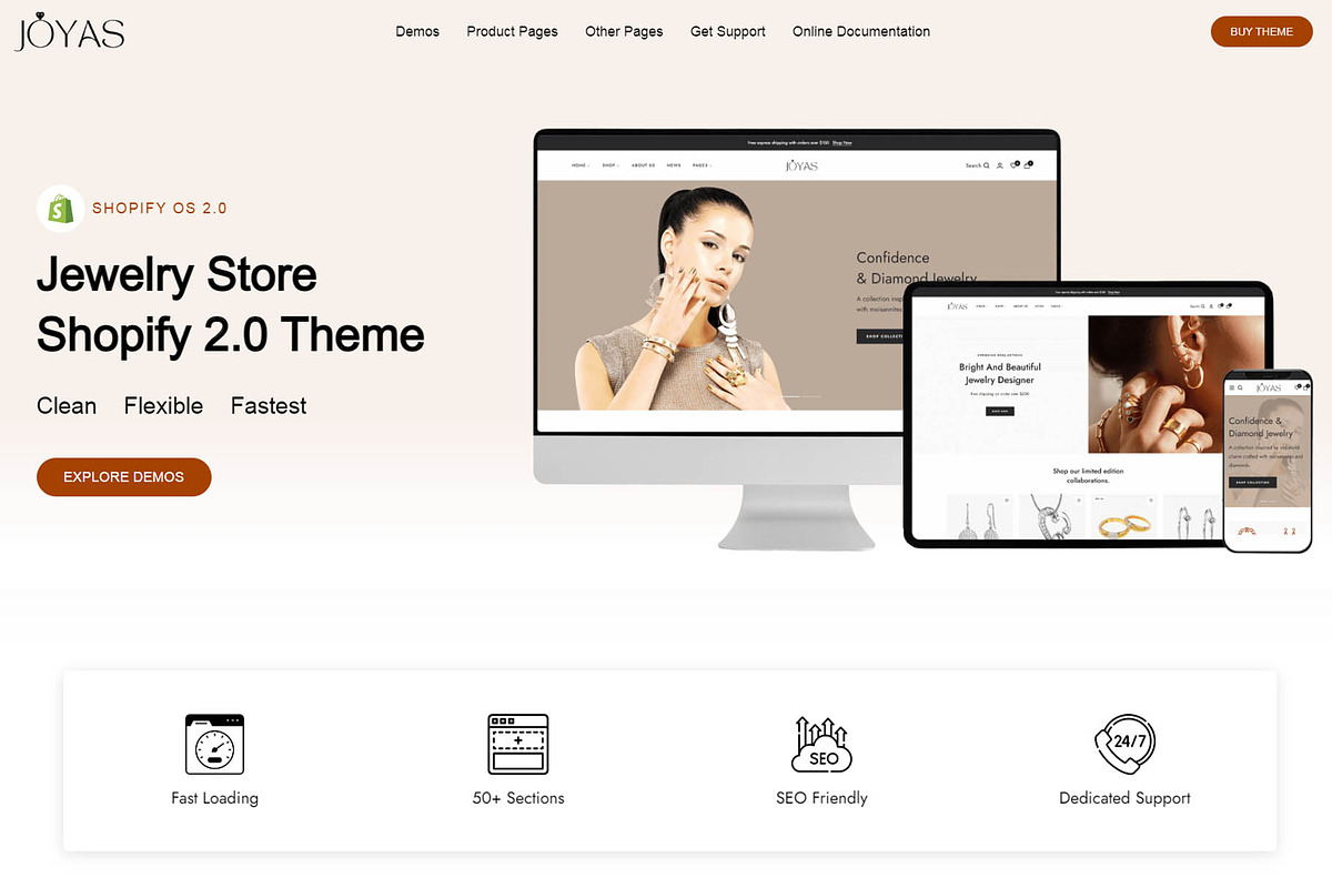 joyas - Jewelry Store Shopify Theme, a Shopify Template by Team90Degree