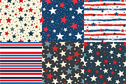 Red, White, & Blue Stars Pattern, a Texture Illustration by DreamPrint404 (Thumbnail 2 of 3)