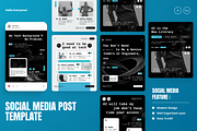 AI Course Academy Instagram Post, a Social Media Template by SquidPixey (Thumbnail 1 of 6)