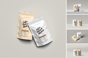 Coffee Pouch Packaging Mockup